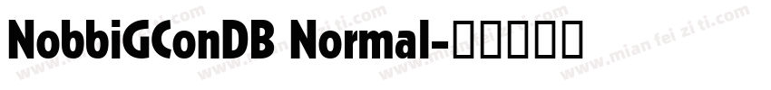 NobbiGConDB Normal字体转换